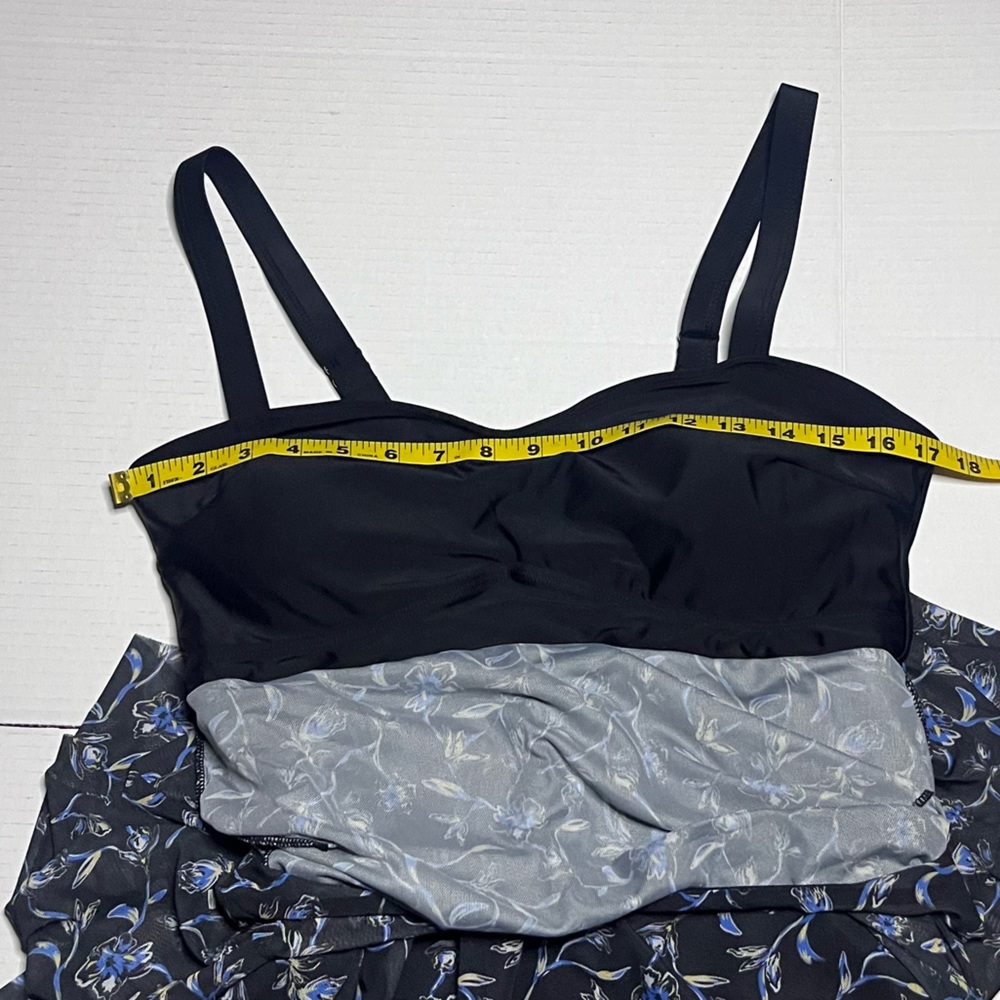 BLOOMCHIC Floral Mesh Swim Dress - Picture 14 of 15